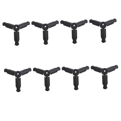 NOLITOY 8 Pack Folding Tabletop Camera Tripod Phone Holder, ABS Portable Stand with 1/4 Inch Screw for Cameras, Travel and Home Streaming
