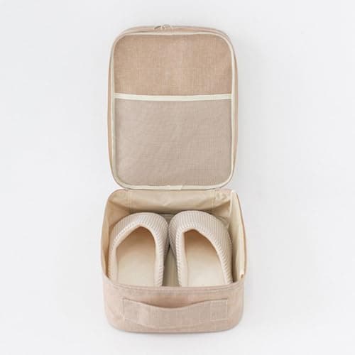 Travel Shoe Storage Bag for Shoes, Oxford Cloth, Khaki — view 5