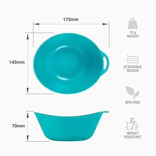 Lifeventure Ellipse Reusable 4-Piece Camping Tableware & Cutlery Set — view 5