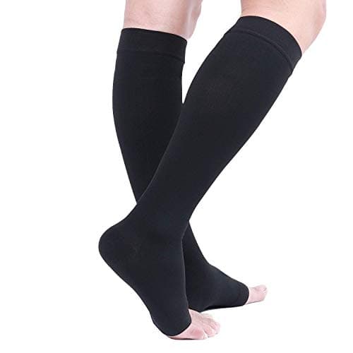 TOFLY 30-40mmHg Medical Graduated Compression Socks Open Toe — view 2