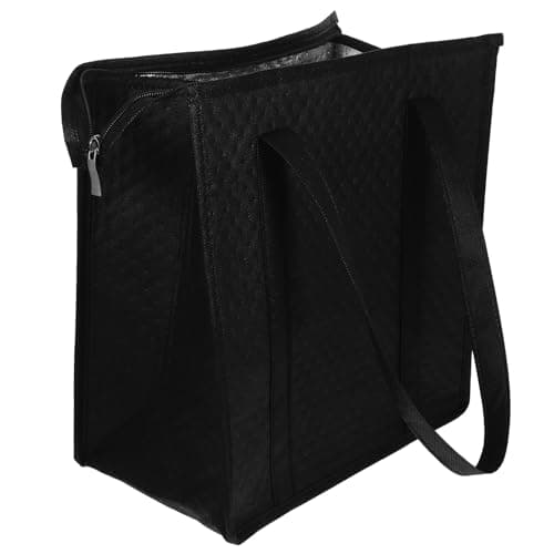 BESTOYARD Reusable Insulated Grocery Bags with Leakproof Thermal Cooler Sack and Zippered Top, Portable Collapsible Picnic Cooler Bag with Aluminum Lining for Beer Festival Season, Keep