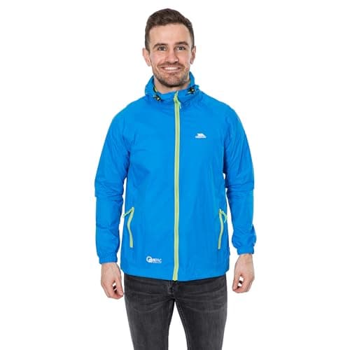 Trespass Unisex Waterproof Packaway Jacket Qikpac Cobalt in Size - XL — view 2