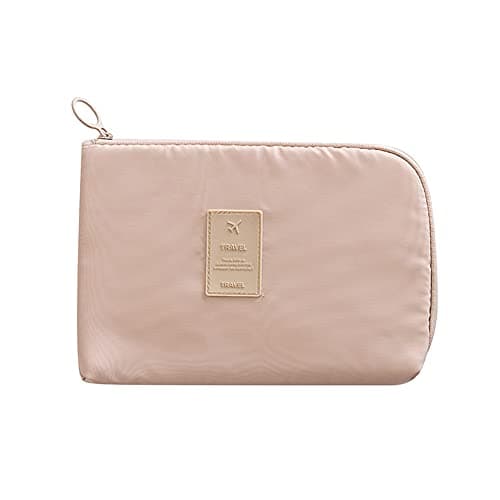 Cable Bag Small Portable Bag Gadget Organiser,Electronics Pouch,Travel Cable Bag for Power Bank,Earphone,Hard Disk,Lipsticks,Brush,ID Cards,USB-Cream — view 6