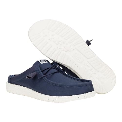 HEYDUDE Men's Wally Slip Stretch Canvas - Casual Slip-On Shoes, Navy, 12 UK — view 4