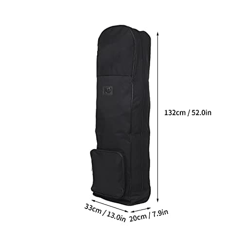 Odorkle Golf Travel Bag with Wheels,Portable Durable 600D Heavy Duty Oxford Foldable Golf Club Cover Storage Bag for Outdoor Travel (Yellow), Odorkle3a2qf06kcz-11 — view 3
