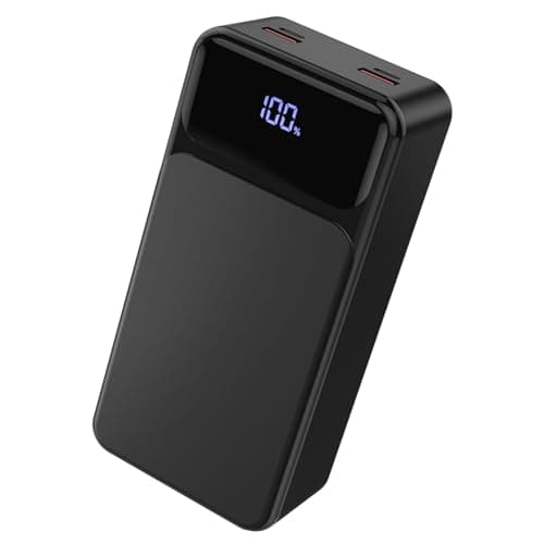 50000mah Power Bank 22.5W Fast Charging Portable Charger USB-C with 4 Outputs & 2 Inputs LED Display Huge Capacity External Battery Pack for iPhone, Samsung, iPad etc