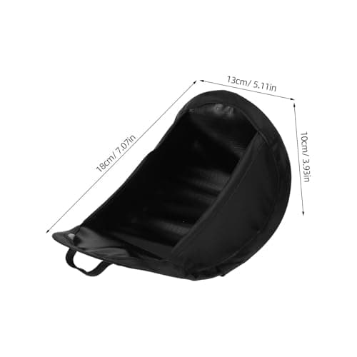 Car Mount Phone Sun Shade Cover for Dashboard, Black Cloth — view 2
