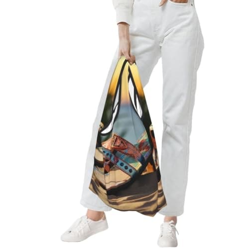 POCUK Summer Beach Sandals Fold Eco-Friendly Shopping Bags Daily Reusable Grocery Tote Bags Compact — view 2