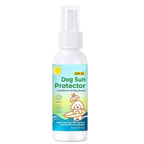 Dog Sunscreen Spray, Spf 25 Protection, Uv Shield with Defense, Body Lotion with Care, Pet Supply 50ml, Outdoor Travel for Beach Hiking Park Backyard Road Trip Vacation Use