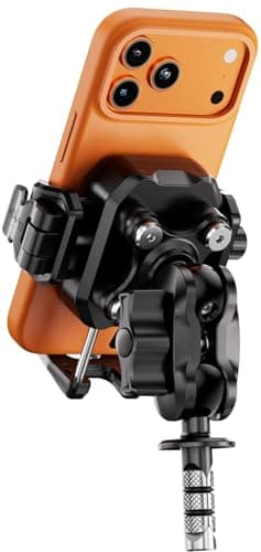Kewig Anti-Theft Motorcycle Phone Fork Stem Mount with Vibration Dampener