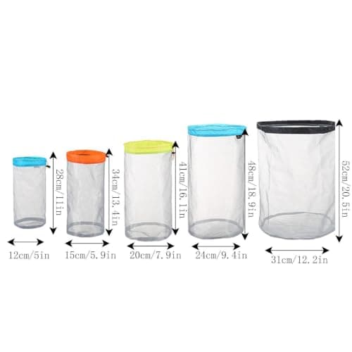 Packable Nylon Mesh Drawstring Storage Bag for Hiking Backpacking Travel — view 5