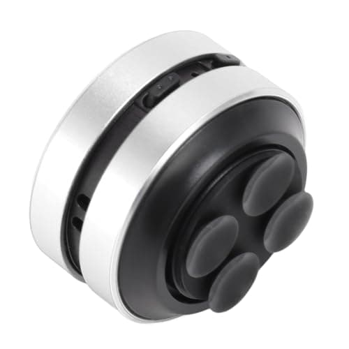 Plyisty Small Bluetooth Speaker, Bone Conduction Portable Shower Speaker with Suction Cup, FM Radio, Stereo Bass Sound for Bathroom Travel (Silver) — view 6