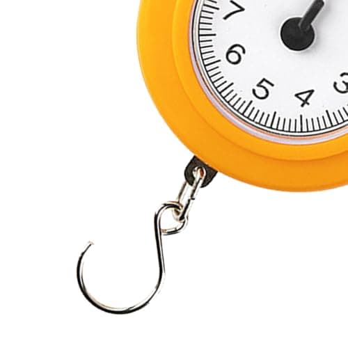 Handwear Scale, 10 Kg Manual Luggage Scale Spring Scale Feather -Scale Scale with Luggage Hook Hängewhaage (Yellow) — view 6