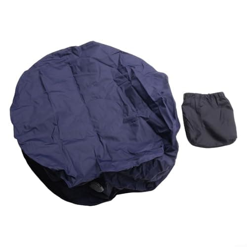 Yuanpgky Inflatable Yoga Cushion and Footrest for Travel, Fitness and Pilates, 42x42x15cm Foldable Balance Pad with 40D Nylon Waterproof Material(Dark blue) — view 5