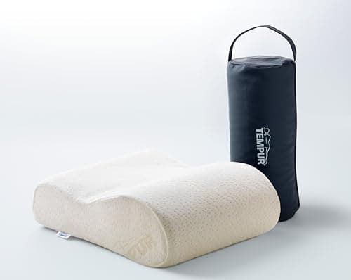 TEMPUR Original Travel Pillow, Luxury Memory Foam Neck Support Cushion for Travelling, Removable Washable Cover (25 x 31 x 10/7 cm)