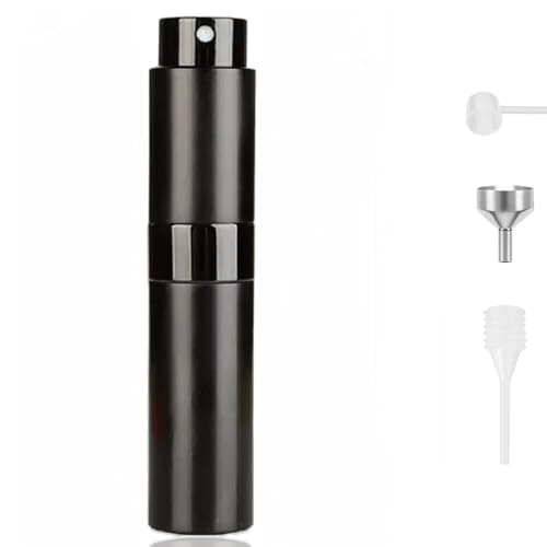 RUZAR Perfume Atomiser, Pocket Perfume Travel Bottle, 8ML Refillable Perfume Spray Bottle Easy to Refill Empty Atomiser for Purse, Handbag, Pocket and Luggage