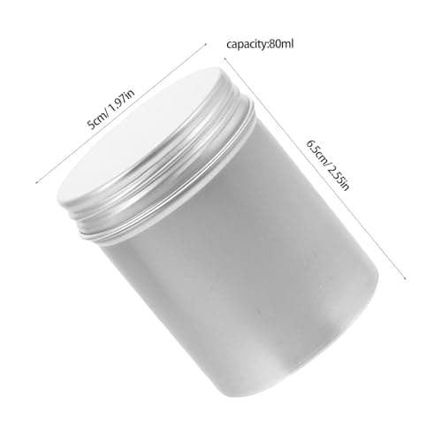 6pcs Ml Silver Aluminium Refillable Jar for Home Travel — view 2