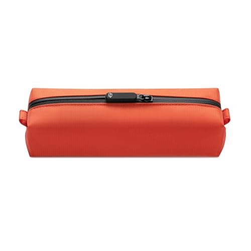 Comfyable Small Toiletry Bag for Men, Slim Mini Toothbrush Bag, Dopp Kit, Electronics, Tech, Gym, Water-Resistant Essentials Organizer, Cosmic Orange