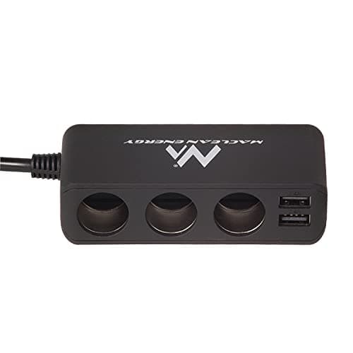 Maclean MCE117 MultiPort Car Charger 3x12V Lighter Socket 4xUSB — view 2