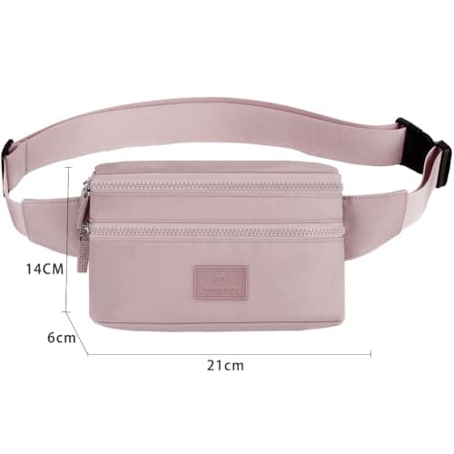 Bumbags Waist Fanny Pack Ladies Fashion Bum Bag with Adjustable Belt for Sport Hiking Girls Women (Purple) — view 5