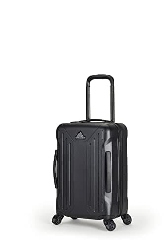 Gregory Quadro Pro Hardcase 22 Inch Hardshell Carry-on Travel Luggage, TSA Lock, Collapsible Handle, Total Black, Total Black, One Size, 22l