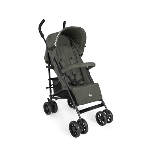 Hauck Fold N Care, Olive - Lightweight Umbrella Pushchair with Raincover from 6 Months to 22 kg, Lie Flat, Compact Fold, Sun Canopy UPF 50+, EVA Wheels, Large Basket, Travel Stroller — view 4