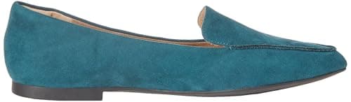 Amazon Essentials Women's Loafer Flat, Dark Turquoise Microsuede, 6 UK Wide — view 5