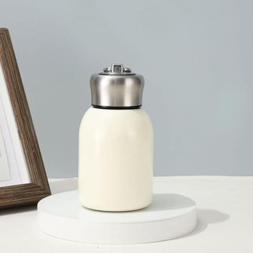 Small Insulated Water Bottle, Small Mini Flask, Stainless Steel Cold Hot Thermal Flask, for Kids Boy Coffee Hot Travel School Sports Outdoor Camping Hiking — view 6