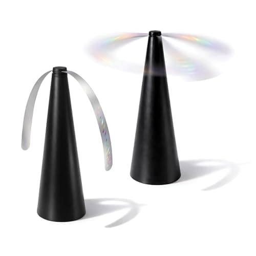 Fly Repellent Fan Twin Pack Portable Tabletop Fly Deterrent Fans for Indoor Outdoor Dining BBQ Kitchen Picnic Battery Operated Food Protection