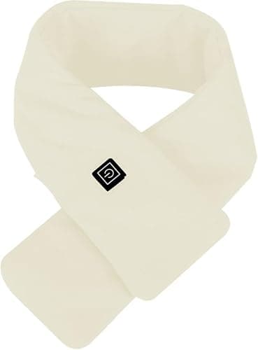Heated Scarf,Winter Electric Heated Neck Scarf,USB Charging Heating Scarf with 3 Heating Levels,Neck Heating Pad for Pain Relief Thermal Neckerchief,Winter Gift for Men Women Outdoor Skiing(Beige)