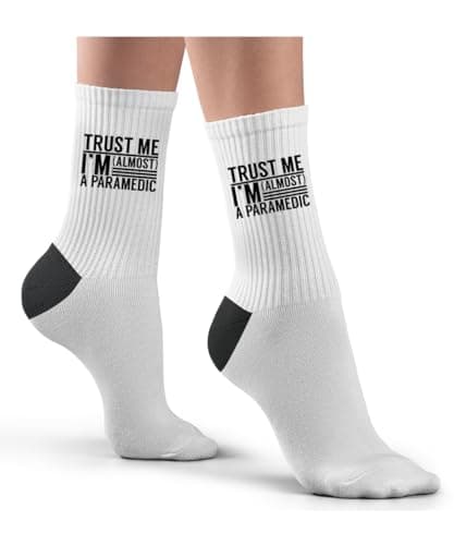 Hippowarehouse Trust me I'm almost a Paramedic Socks Printed Childrens 26.5cm breathable Novelty Sock Gift