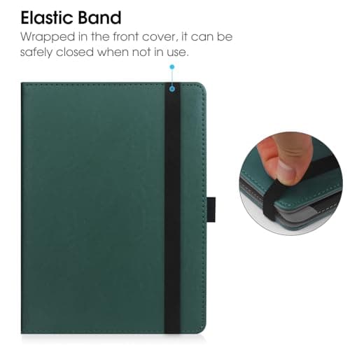 HGWALP Universal Case for 6" eReaders, Folio Leather Stand Cover with Handstrap Compatible with All 6 inch Kindle Paperwhite/Kobo/Tolino/Pocketook/Sony E-Book Reader-Mint — view 5