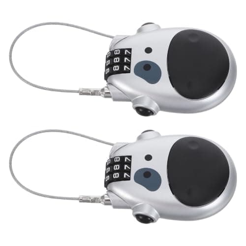 2pcs Snowboard Wire Lock Combination 3 Digit Code with Ski Resorts