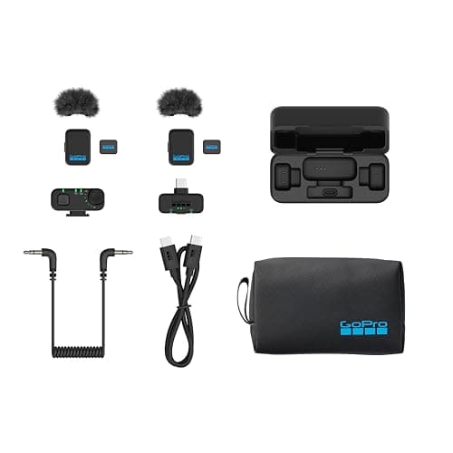 GoPro Wireless Mic Complete Kit (2 TX, 2 RX, Charging Case) - For GoPro/Camera/iPhone/Android, Ultra-Compact, Noise Reduction, Gain Control, Vlogging — view 4