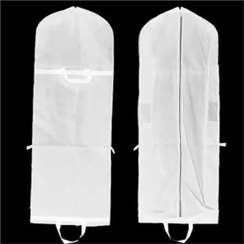 clothes dust bag Large For Wedding Dress Dust Cover Zipper Gown Dustproof Storage Bag Foldable Garment Clothes Case Protector(Yellow) — view 6