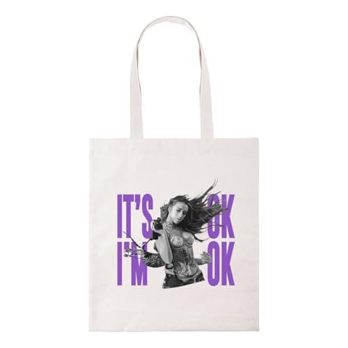 It's Ok, I'm Ok Tate Trending McRae tote bag cotton shopper shopping bag reusable bags trending trend meme iconic icon