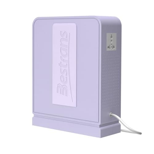 BESTRANS 3000W Step Up Transformer 110v to 220v Converter, Heavy Duty Voltage Converter 110v to 220v with Dual Outlets, Overload Protection & Ultra-Quiet Design for Home Appliances, Light Purple
