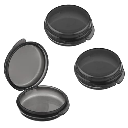 ElevateTech 3 Pack Small Pill Box Mini Pill Case Daily Pill Organizer Travel Pill Container Medicines Storage Box(Black)