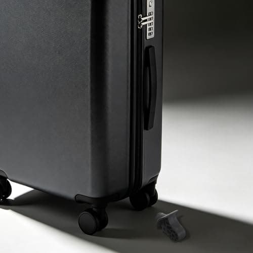 VILLCASE 4pcs Black Plastic Luggage Suitcase Wheels Replacement with Mounting Hardware, Wear-Resistant and Silent Rolling Trolley Wheels Repair Kit for Travel Suitcase and Trunk — view 6