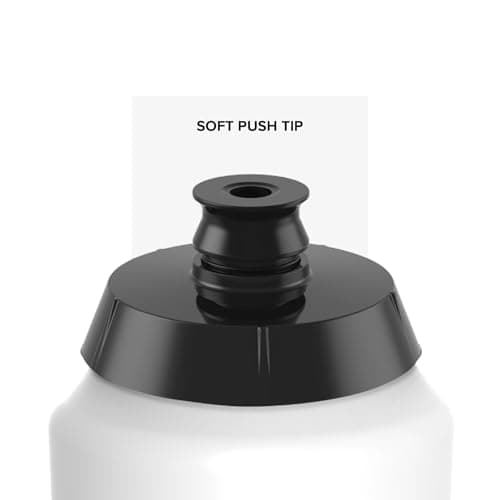 Polisport 8649100039 R 1000ml AMZ Multi-Sport Water Bottle, 1000ml Capacity, Ultra-Light, Extra Squeezable, Soft-Touch Tip, BPA-Free, Cycling, MTB & Sports Water Bottle, Color White — view 5