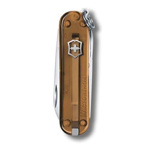 Victorinox Swiss Army Knife Classic SD, Pocket Knife, 7 Functions, Brown — view 2