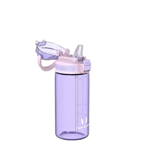 Sparrow Water Bottle with Straw - Tritan Plastic Drinks Bottles - 500ml — view 2