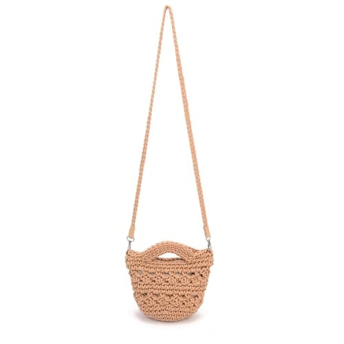 CHIC DIARY Women Straw Beach Bag Clutch Purse Small Crossbody Bag Woven Cotton Shoulder Handbag for Summer — view 5