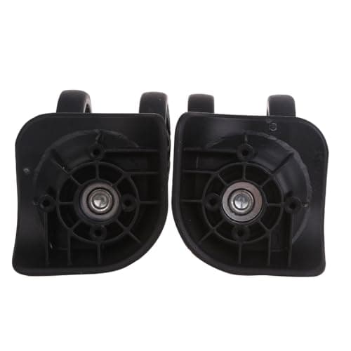 A89 GepäCkräDer Suitcase Double Row Wheels Hardware Repair Kit 360° Spinner Wheels Robust Wheel 1 Pair Black — view 3