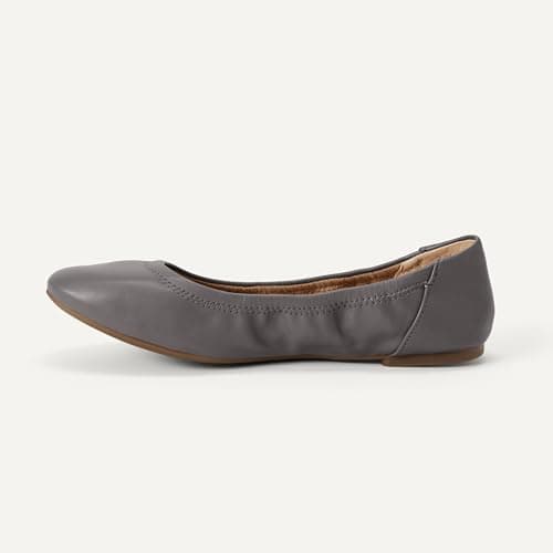 Amazon Essentials Women's Belice Ballet Flat, Charcoal, 4.5 UK Wide — view 3