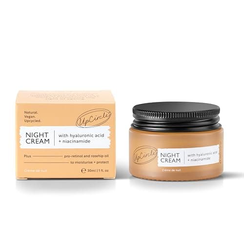 UpCircle Mini Travel Size Night Cream with Hyaluronic Acid + Niacinamide 30ml - Nourishing and Unscented for Sensitive Skin Anti-Ageing Properties - Vegan Cruelty-Free — view 4