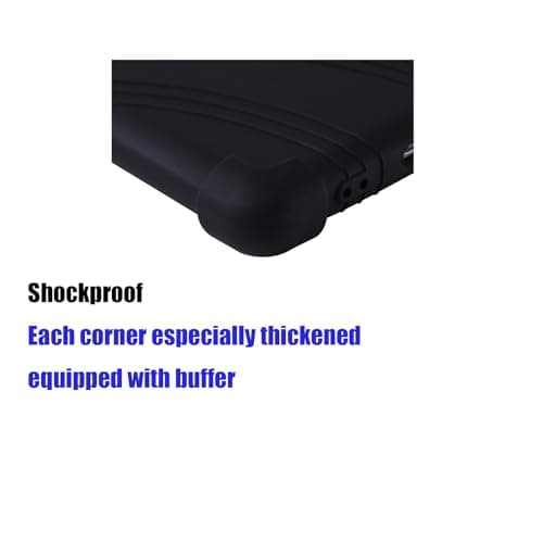 Silicone Case for 10.1 inch Android Tablet case,Soft Friendly Cover for Android 16 Tablet 10 inch 2026,Case for Android 15 Tablet 10 inch 2025,Adjustable Stand (Black) — view 4