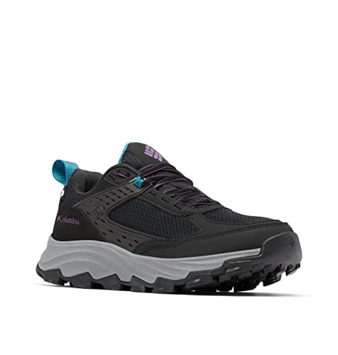 Columbia Women's Hatana Max Outdry waterproof low rise hiking shoes, Black (Black x Dark Lavender), 5 UK