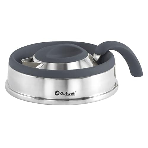 Outwell Collaps Collapsible Camping Kettle 1.5L – Foldable Travel Water Kettle, Compact Portable Camp Tea Kettle, Stainless Steel & Premium Silicone - For Outdoor, Camping, Travel (Navy Night) — view 2