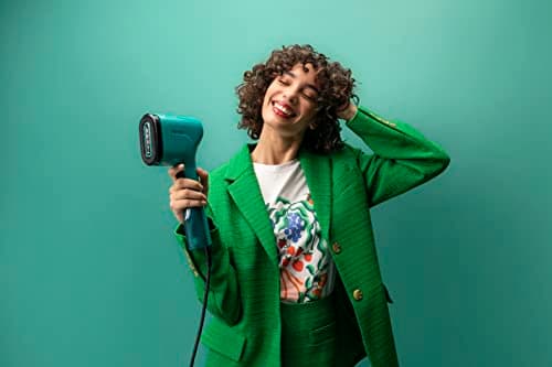 Tefal Pure Pop Slim Handheld Clothes Steamer, No Ironing Board, Green — view 2